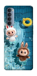 Чохол на Oppo Reno 4 Pro Labubu in the pool фото 1 з 1