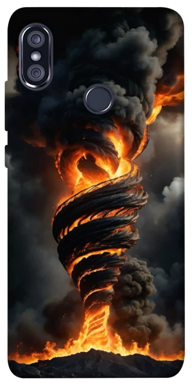 Чехол на Xiaomi Redmi Note 5 Pro / Note 5 (AI Dual Camera) Огненный торнадо фото 1 из 1