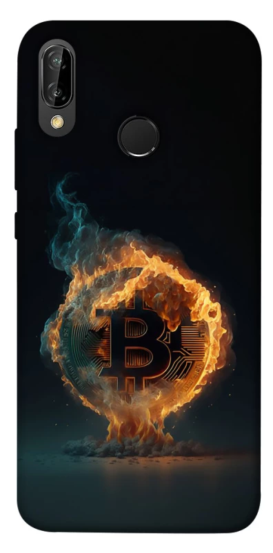 Чохол на Huawei P20 Lite Fire Bitcoin фото 1 Чохол на Huawei P20 Lite Fire Bitcoin фото 1 з 1