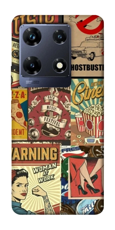 Чохол на Infinix Note 30 Pro Retro collage ver.2 фото 1 з 1