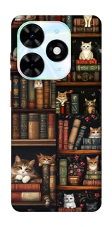 Чохол на TECNO Spark Go 2024 Cats & Books фото 1 з 1