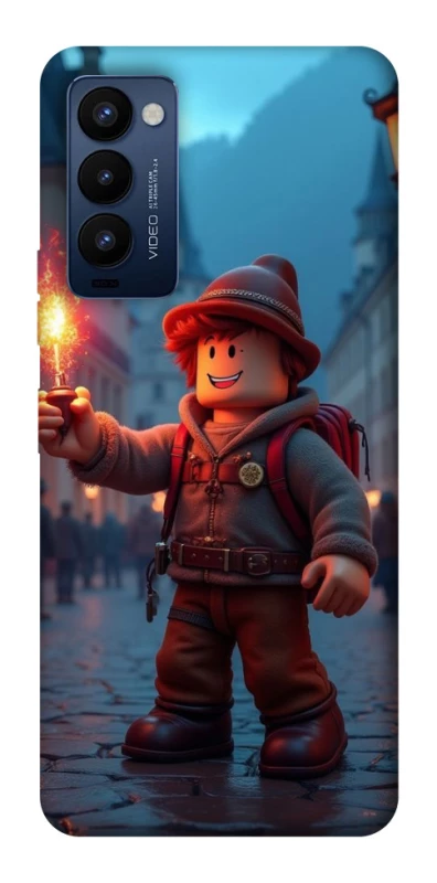 Чохол на TECNO Camon 18 Pro Roblox Fire Logo Blue Flames фото 1 з 1