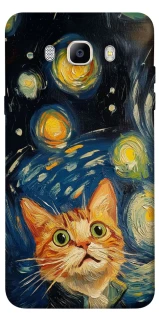 Чехол на Samsung J710F Galaxy J7 (2016) paint cat фото 1 из 1