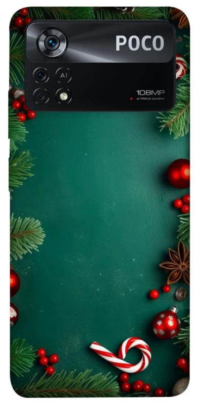 Чохол на Xiaomi Poco X4 Pro 5G Новорічний v35 фото 1 з 1