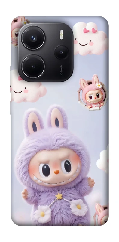 Чохол на Xiaomi Redmi Note 14 5G Labubu & clouds фото 1 з 1