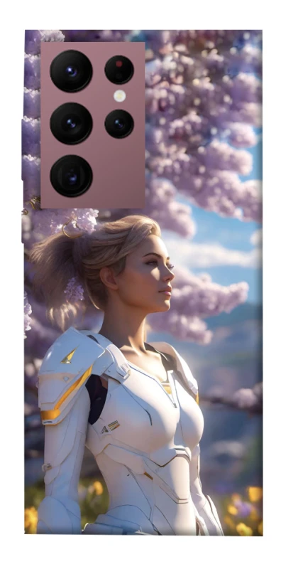 Чохол на Samsung Galaxy S22 Ultra Cyber space girl ver.1 фото 1 з 1