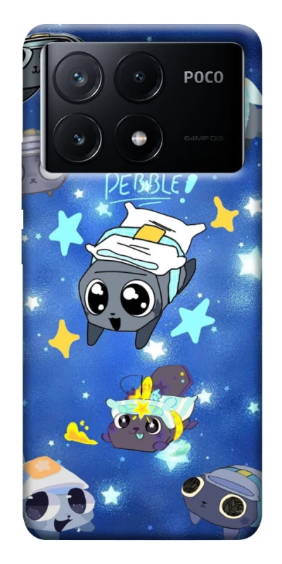 Чохол на Xiaomi Poco X6 Pebble kitten stars фото 1 з 1