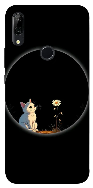 Чехол на Huawei P Smart Z Cat and flower фото 1 из 1
