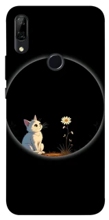 Чохол на Huawei P Smart Z Cat and flower фото 1 з 1