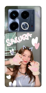 Чехол на Infinix Note 40 4G Sakura - LE SSERAFIM фото 1 из 1