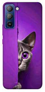 Чехол на TECNO Pop 5 LTE Кот-подглядыватель фото 1 из 1