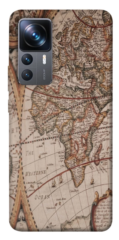 Чехол на Xiaomi 12T / 12T Pro Карта путешествий фото 1 из 1