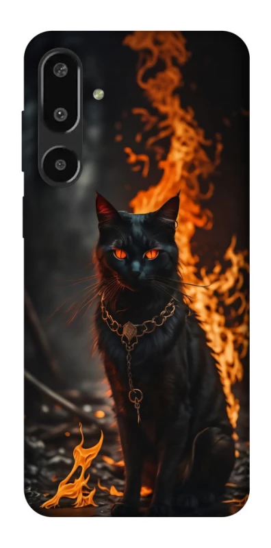 Чохол на Samsung Galaxy F16 Вогняний кіт фото 1 з 1