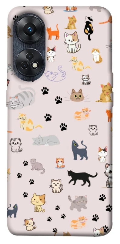 Чохол на Oppo Reno 8T 4G Cat style ver.1 фото 1 з 1