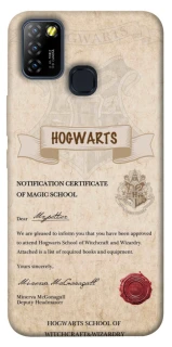 Чохол на Infinix Hot 10 Lite The Hogwarts acceptance letter фото 1 з 1