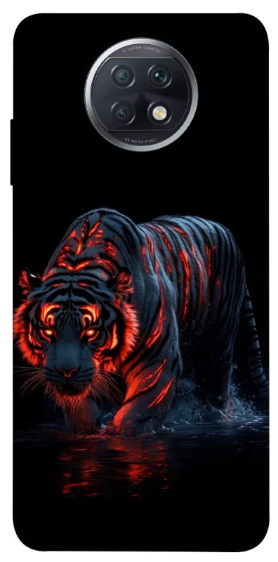 Чехол на Xiaomi Redmi Note 9 5G / Note 9T fire tiger фото 1 из 1