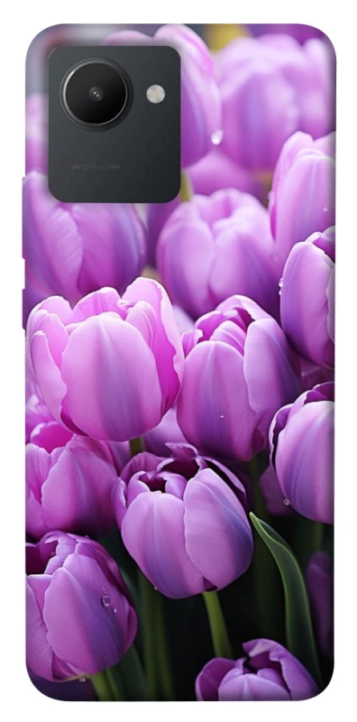 Чехол на Realme C30s Фиолетовые тюльпаны фото 1 из 1