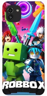 Чехол на Samsung Galaxy A03 Roblox gaming heroes фото 1 из 1