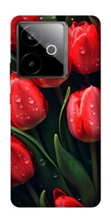 Чохол на Realme GT 7T Червоні тюльпани фото 1 Чохол на Realme GT 7T Червоні тюльпани фото 1 з 1