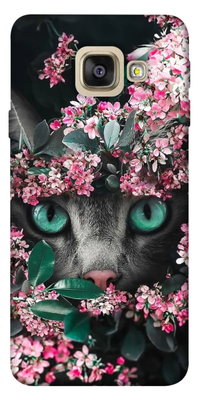 Чохол на Samsung A520 Galaxy A5 (2017) Кіт в квітах фото 1 з 1