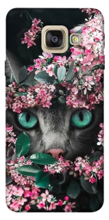Чохол на Samsung A520 Galaxy A5 (2017) Кіт в квітах фото 1 з 1