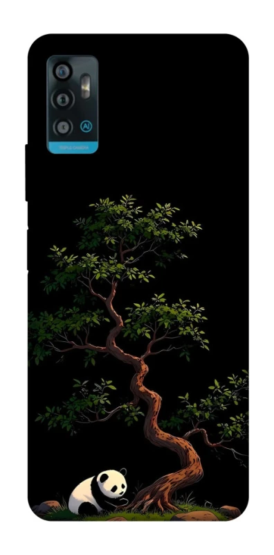 Чохол на ZTE Blade A71 Panda and tree фото 1 з 1