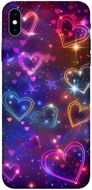 Чохол на Apple iPhone XS Max (6.5") Drawn hearts фото 1 з 1