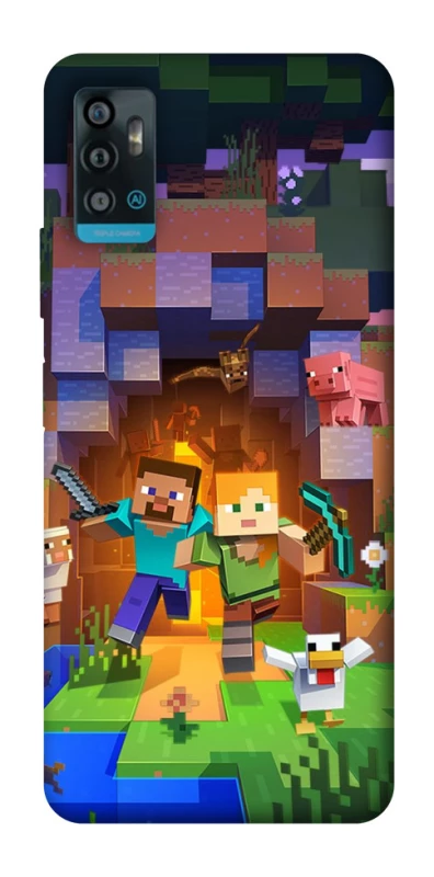 Чохол на ZTE Blade A71 Minecraft game фото 1 з 1