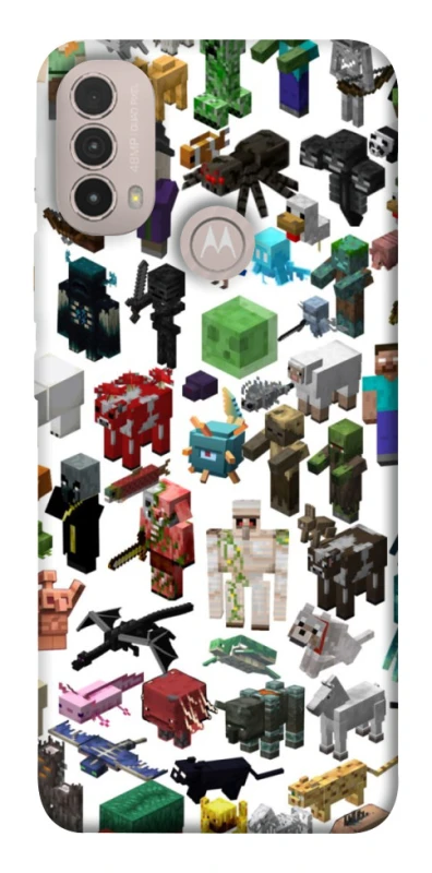 Чохол на Motorola Moto E40 Minecraft v4 фото 1 з 1