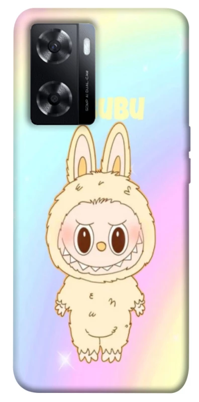 Чехол на Oppo A57s Fluffy Rainbow Labubu фото 1 из 1