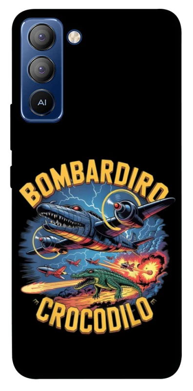 Чехол на TECNO Pop 5 LTE Bombardino Crocodilo v2 фото 1 из 1