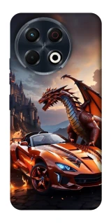 Чохол на TECNO Spark 30 Pro (KL7) Сar and dragon фото 1 з 1