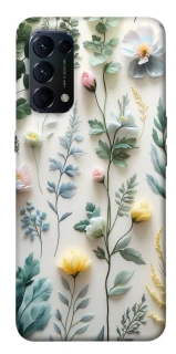 Чехол на Oppo Reno 5 4G Floral design ver.4 фото 1 из 1