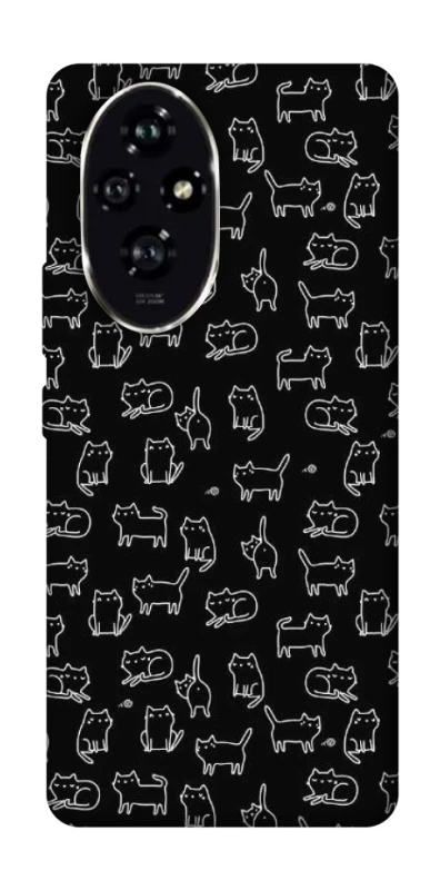 Чохол на Honor 200 Black Cats фото 1 з 1