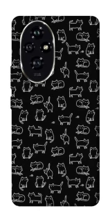 Чохол на Honor 200 Black Cats фото 1 з 1