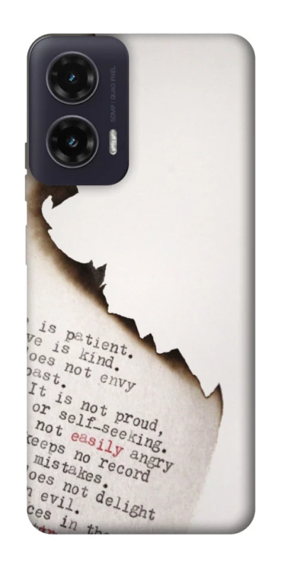 Чохол на Motorola Moto G35 Вірші фото 1 з 1