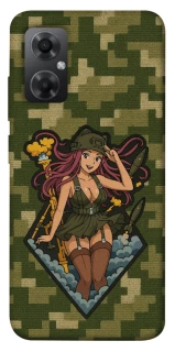 Чехол на Xiaomi Redmi Note 11R Military Waifu фото 1 из 1