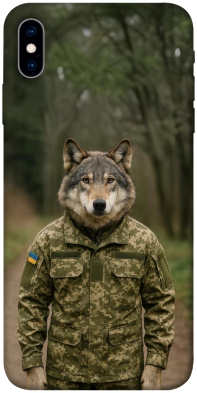 Чохол на Apple iPhone X (5.8") Вовк захисник фото 1 з 1