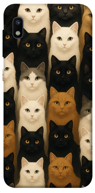 Чохол на Samsung Galaxy A10 (A105F) Colorful Cat Collage фото 1 з 1