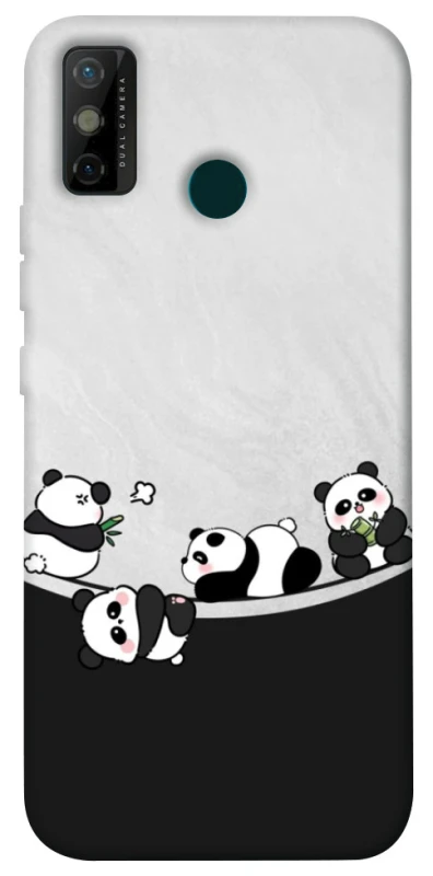 Чохол на TECNO Spark 6 Go Four pandas фото 1 з 1