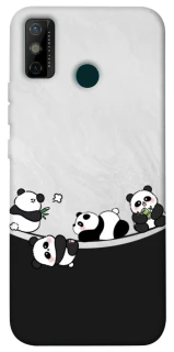 Чохол на TECNO Spark 6 Go Four pandas фото 1 з 1