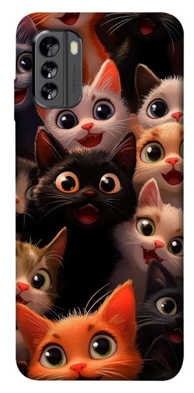 Чохол на Nokia G60 happy cats фото 1 з 1