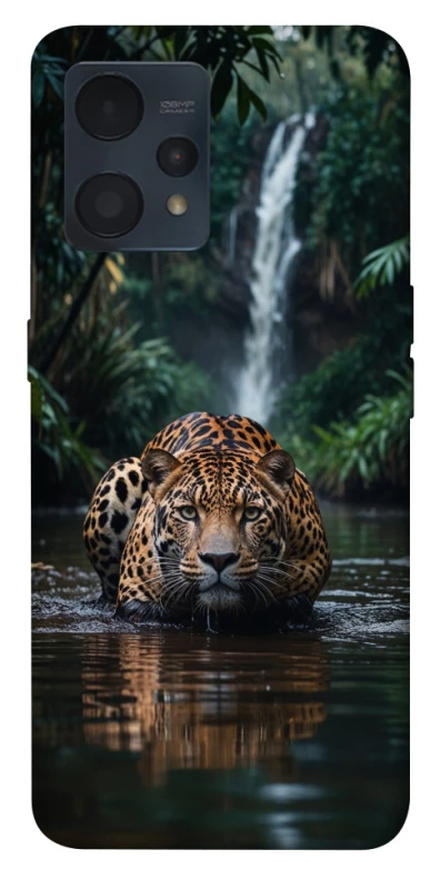 Чехол на Realme 9 4G / 9 Pro+ Leopard in water фото 1 из 1