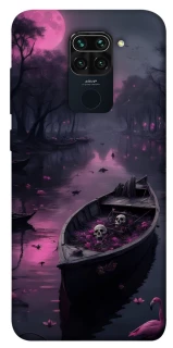 Чехол на Xiaomi Redmi Note 9 / Redmi 10X Boat and flamingo фото 1 из 1