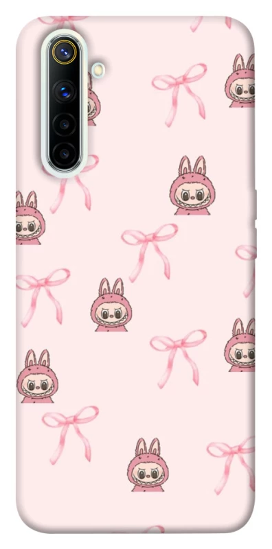 Чохол на Realme 6 Pink bows and Labubus фото 1 з 1