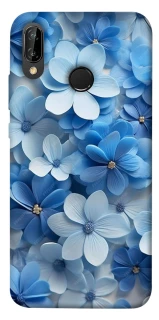Чохол на Huawei P20 Lite Сині квіти фото 1 Чохол на Huawei P20 Lite Сині квіти фото 1 з 1