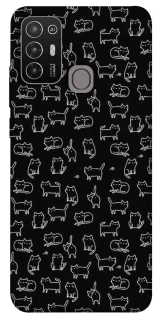 Чохол на ZTE Blade A52 Black Cats фото 1 з 1