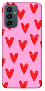 Чехол на Samsung Galaxy M13 4G Red hearts 2 фото 1 из 1