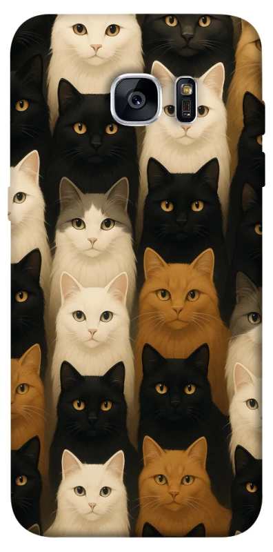 Чехол на Samsung G935F Galaxy S7 Edge Colorful Cat Collage фото 1 Чехол на Samsung G935F Galaxy S7 Edge Colorful Cat Collage фото 1 из 1