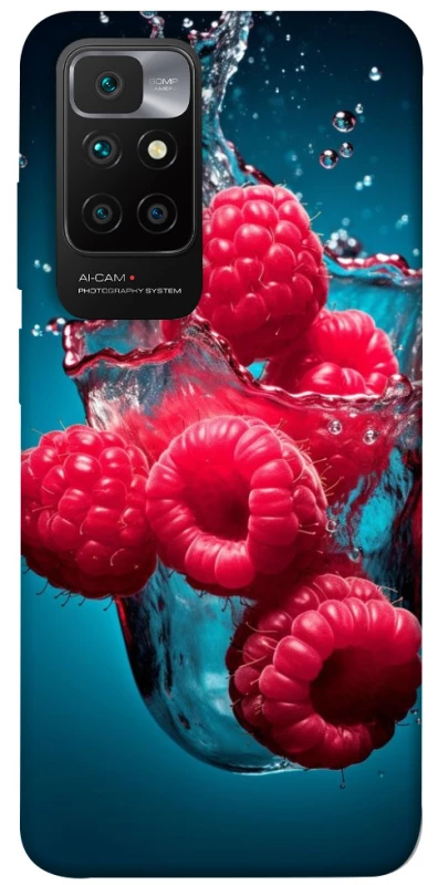 Чохол на Xiaomi Redmi 10 Малинка у воді фото 1 з 1